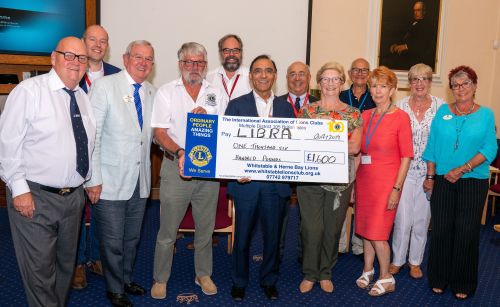 Lions cheque presentation for LIBRA